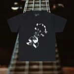 Black Model C Chord Acoustic Bass Player T-shirts