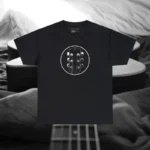 Black Headstock Y Acoustic Guitar T-shirts 100% Cotton 17 Colors Unisex S M L XL