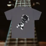 Charcoal C Chord Acoustic Bass Player T-shirts