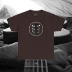 Dark Chocolate Headstock Y Acoustic Guitar T-shirts 100% Cotton 17 Colors Unisex S M L XL