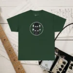 Forest Green Color Headstock X Acoustic Bass Guitar T-shirts 100% Cotton 17 Colors Unisex S M L XL