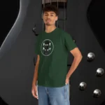 Forest Green Model Headstock X Acoustic Bass Guitar T-shirts 100% Cotton 17 Colors Unisex S M L XL