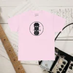 Light Pink Headstock X Acoustic Bass Guitar T-shirts 100% Cotton 17 Colors Unisex S M L XL
