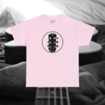 Light Pink Headstock Y Acoustic Guitar T-shirts 100% Cotton 17 Colors Unisex S M L XL