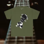 Military Green C Chord Acoustic Bass Player T-shirts