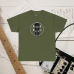 Military Green Headstock X Acoustic Bass Guitar T-shirts 100% Cotton 17 Colors Unisex S M L XL
