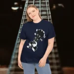 Navy Blue Model C Chord Acoustic Bass Player T-shirts