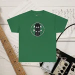 Turf Green Headstock X Acoustic Bass Guitar T-shirts 100% Cotton 17 Colors Unisex S M L XL