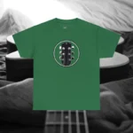 Turf Green Headstock Y Acoustic Guitar T-shirts 100% Cotton 17 Colors Unisex S M L XL