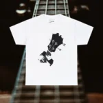 White C Chord Acoustic Bass Player T-shirts