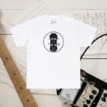 White Headstock X Acoustic Bass Guitar T-shirts 100% Cotton 17 Colors Unisex S M L XL