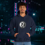 Navy Guitar Star Yin Yang Hoodies