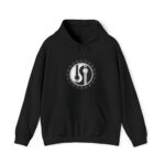 Black Front View Guitar Star Yin Yang Hoodies