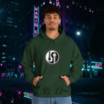 Forest Green Guitar Star Yin Yang Hoodies