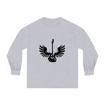 Athletic Heather Electric Wings Long Sleeve T-shirts 100% Cotton 5 Colors Unisex S M L XL 2XL