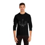 Black Model Electric Wings Long Sleeve T-shirts 100% Cotton 5 Colors Unisex S M L XL 2XL