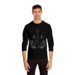 Black Rockin Bass Wings Long Sleeve Cotton Guitar T-shirts in 5 Colors Unisex S M L XL 2XL