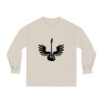 White Front Electric Wings Long Sleeve T-shirts 100% Cotton 5 Colors Unisex S M L XL 2XL