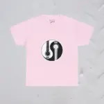 Light Pink Immaculate Guitar Conception Yin and Yang Tee Shirts