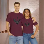 Maroon Electric Wings Guitar T-shirts 100% Cotton 17 Colors Unisex S M L XL