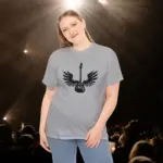 Sport Grey Electric Wings Guitar T-shirts 100% Cotton 17 Colors Unisex S M L XL