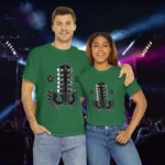 Turf Green 12 String Wings Guitar Headstock Shirts 100% Cotton 17 Colors Unisex S M L XL