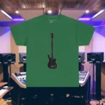 Turf Green Rockin Electric Bass Guitar Shirts 100% Cotton 17 Colors Unisex S M L XL