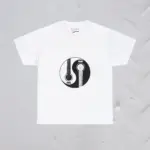 White Immaculate Guitar Conception Yin and Yang Tee Shirts