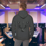 Dark Heather Electric Wings Hoodies - Unisex Guitar Clothing