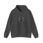 Dark Heather Front View Acoustic Star Hoodies