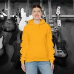 Gold Electric Bass Star Hoodies