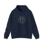 Navy Front View Acoustic Star Hoodies