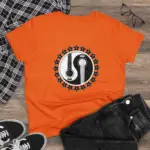 Orange Guitar Star V Yin Yang Womens Top