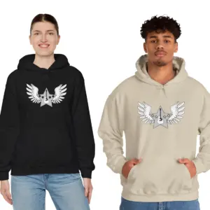 Sand and Black Acoustic Starwings '90 Guitar Hoodies