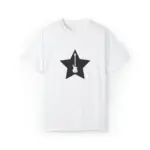 White Front View Bass Stardom Unisex Bass Guitar T-shirts