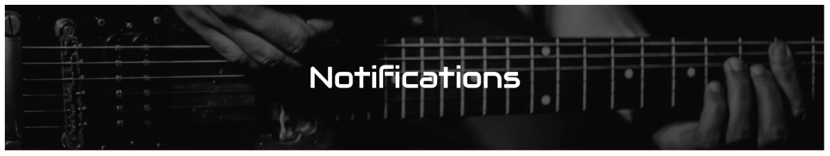 Get notifications from Guitaralize